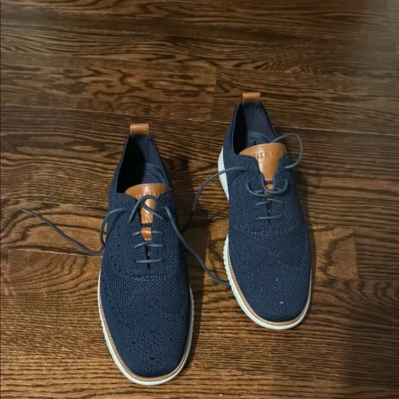 Cole Haan | Shoes | Cole Haan Mens Dark Blue Knit Oxfords  display picture 2